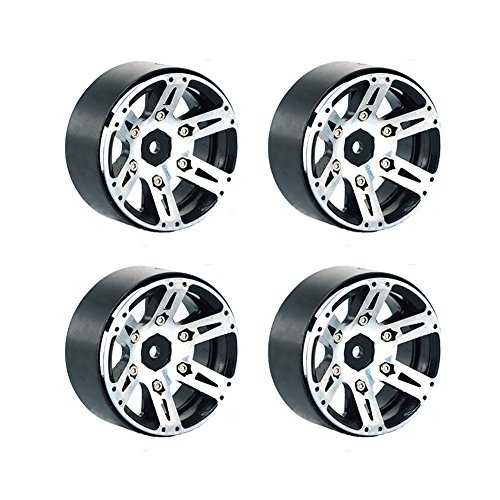 【中古】【未使用・未開封品】LAFEINA 1:10 Scale 4.8cm Metal Wheels Rims with 6 Spokes for 1/10 Scale RC Rock Crawler Axial SCX10 CC01 D90｜AJIMURA-SHOP