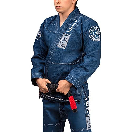 【中古】【未当て嵌める・未開封品】Hayabusa Goorudo 3ゴールドウィーブ柔術Giの - 青み、A2