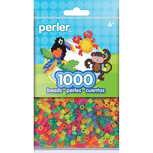【中古】【未使用・未開封品】大容量-Perler ビーズネオンミックス 1,000個(3パック) 80-15186|AJIMURA-SHOP