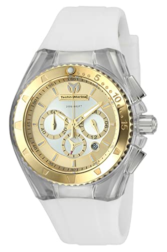 【中古】【未使用・未開封品】TechnoMarine Women 's ' Cruise ' Quartzステンレススチールand Silicone Casual Watch , Color : White ( Model : tm-11