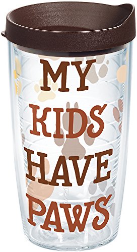 【中古】【未使用・未開封品】Tervis My Kids Have Paws Pet Dog Cat Wrap 470ml with Travel Lid