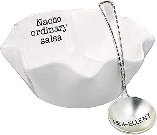 【中古】【未使用・未開封品】(Salsa) - Mud Pie 4851078 Salsa Dip Cup Set, White