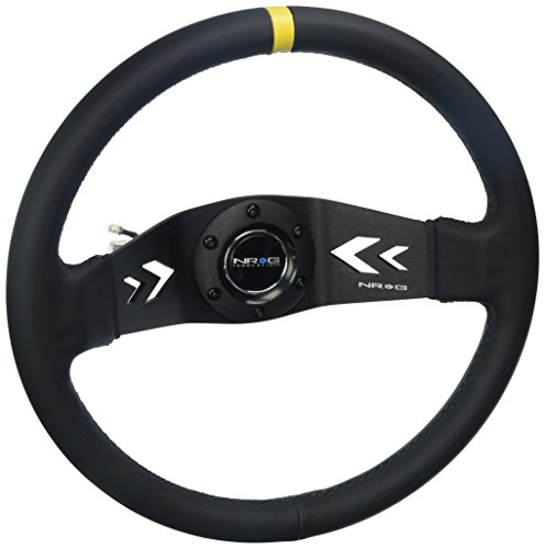 【中古】【未使用・未開封品】NRG Innovations RST-022R-Y 強化ステアリングホイール (NRG Arrow 2スポーク350mmスポーツステアリングホイール)|AJIMURA-SHOP