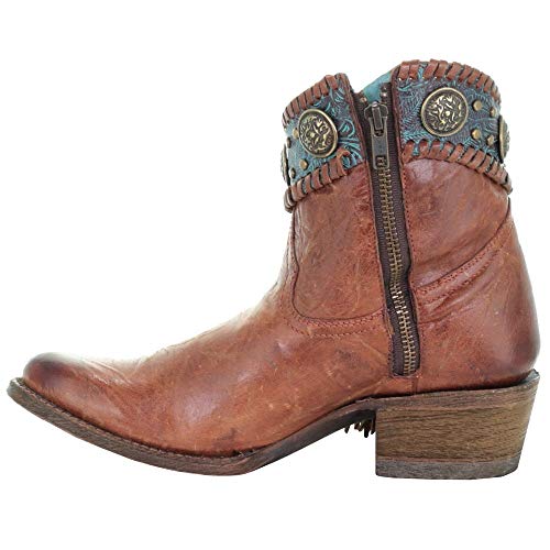 【中古】【未当てはめる・未開封品】Corral Boots レディース A3196 カジュアルブーティーシューズ US 大いさ: 24 色合い: 赤銅色