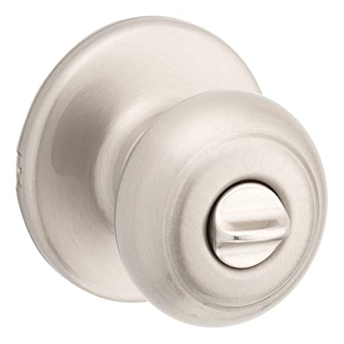 【中古】【未当てはめる・未開封品】Kwikset 93001-931 コーブ 非公開寝台/風呂場ノッブ 繻子Ni