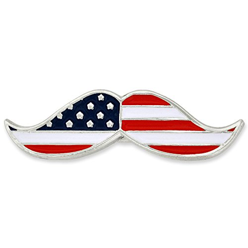 【中古】【未使用・未開封品】Pinmart 's American Flag Patrioticトレンディ口ひげエナメルラペルピン 5｜AJIMURA-SHOP