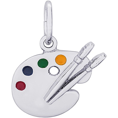 【中古】【未当て嵌める・未開封品】レンブラントチャームスターリングシルバーアーティストパレットチャーム( 11?x 17.5?MM )