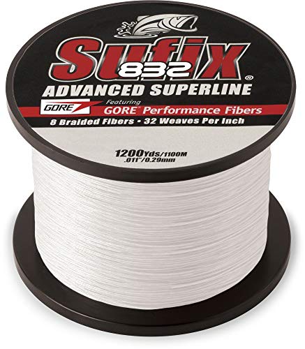 【中古】【未使用・未開封品】(29kg, Ghost White) - Sufix 832 Braid Line-1200 Yards