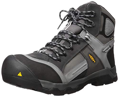 【中古】【未使用・未開封品】KEEN Utility メンズ Davenport 6インチ 400g Ct 防水ワークブーツ US サイズ: 9.5 カラー: グレイ