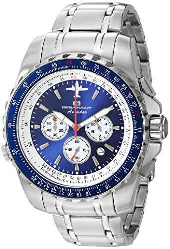 【中古】【未当て嵌める・未開封品】Oceanaut Men\u0027s Aviador Pilot - Blue - Quartz Watch