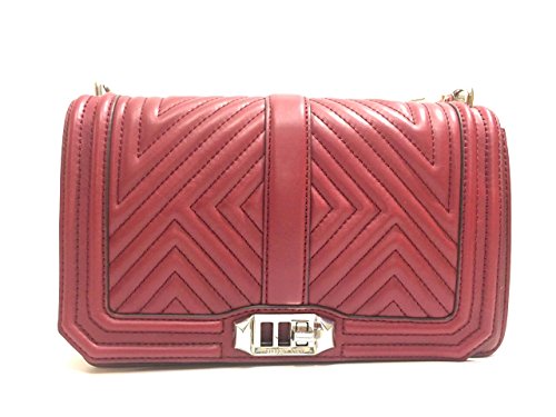 【中古】【未使用・未開封品】Rebecca Minkoff ジオ キルト ラブ ショルダー バッグ 柔らかいグレインレザー 黄褐色 ポート画像