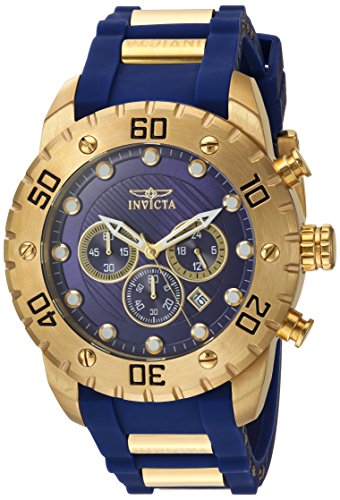 【中古】【未当て嵌める・未開封品】Invicta メンズ 労働者階級ダイバー ステンレス鋼スチール写真 クォーツウォッチ ポリウレタンストラップ付き添い人 青み 25 (模範例:20280)