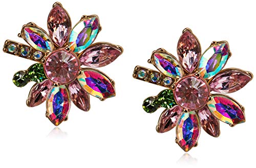 【中古】【未使用・未開封品】[ベッツィ・ジョンソン]Betsey Johnson Mixed Stone Flower Stud Earrings ピアス ジュエリー [並行輸入品]