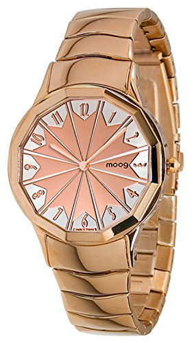 【中古】【未当て嵌める・未開封品】Moog光の都市???Roulette???Women \u0027s Watch withローズゴールドダイヤルで同盟罷業一回り、ローズゴールドステンレススチール???- Made インチ Fran