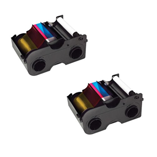 【中古】【未当て嵌める・未開封品】Fargo 印刷工 YMCKO 色つやシュロの葉 DTC1000 DTC1250e用 2容器に並べるバンドル