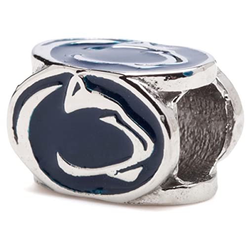 【中古】【未使用・未開封品】Penn State University Nittany Lionsブロックビーズチャーム???ステンレススチール