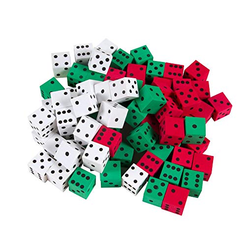 【中古】【未使用・未開封品】ETA hand2mind Foam 3-color、ドットDice (Set of 72?)