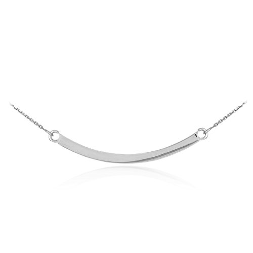 【中古】【未使用・未開封品】High Polish 925スターリングシルバーCurvedバーネックレス シルバー