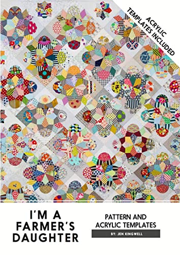 【中古】【未使用・未開封品】Jen kingwell Designs I'm a Farmers Daughter キルトパターンとアクリルテンプレート