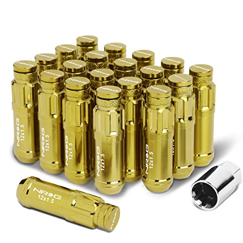 【中古】【未使用・未開封品】NRG Innovations LN-LS700CG-21 700シリーズ スチールラグナット ダストキャップカバー付き 21個 (ラグ5個)