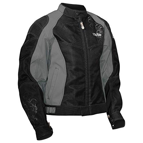 【中古】【未使用・未開封品】城Desire女性のオートバイジャケットグレーLrg