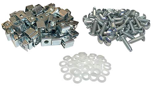 【中古】【未使用・未開封品】RackGold 10-32 亜鉛ケージナット&ネジ ワッシャー付き 50個パック 米国製｜AJIMURA-SHOP