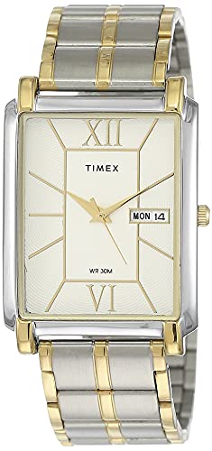 【中古】【未使用・未開封品】Timex アナログシルバーダイヤルメンズウォッチ - TW000W908, シルバー