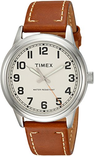 【中古】【未当て嵌める・未開封品】Timex メンズウオッチ New England続きもの Tan/Cream