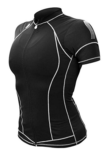 【中古】【未当て嵌める・未開封品】De Soto Sport Femme Skin Cooler Tri Top Short Sleeve???2017 S 黒いこと