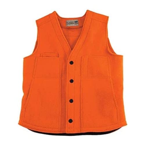 【中古】【未使用・未開封品】(ストーミークローマー) Stormy Kromer ウールボタンベスト US サイズ: Large カラー: オレンジ