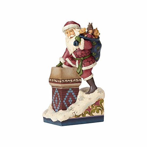 【中古】【未使用・未開封品】Enesco Jim Shore ハートウッドクリーク 「マジック」 ストーンレジンサンタ 8インチフィギュア