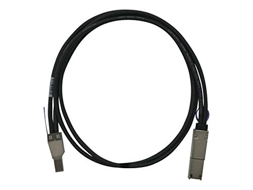 【中古】【未当て嵌める・未開封品】QNAP - SAS external cable - SAS 6Gbit/s - 4 x Mini SAS 固定ディスク (SFF-8644) (M) to 26 pin 4x Mini SAS (M) - 1.6 フィート - black