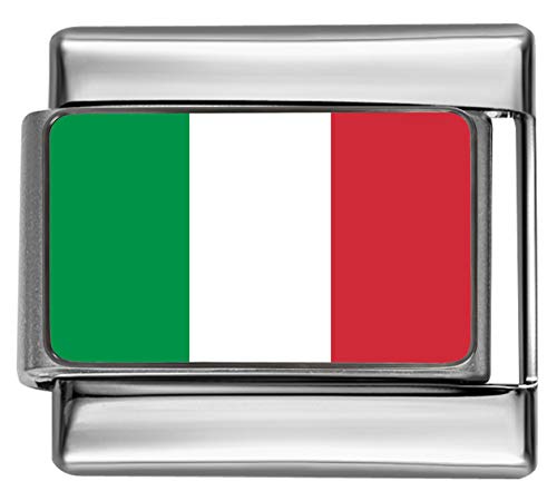 【中古】【未使用・未開封品】Stylysh チャーム イタリア イタリア国旗 写真 イタリア製 9mm リンク PC086｜AJIMURA-SHOP