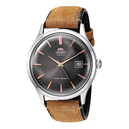 【中古】【未当て嵌める・未開封品】Orient Bambino 4」古典派音楽自動小銃with Hand Winding薄墨色文字盤ウオッチfac08003?a