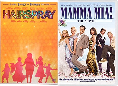 【中古】【未使用・未開封品】Mamma Mia! The Movie & Hairspray Musical DVD Set Special Edition 2 Disc & Bonus Videos Shimmy Shake