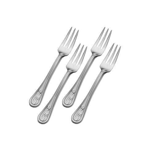 【中古】【未使用・未開封品】Towle Living Palm Breeze Stainless Steel Cocktail Fork, Set of 4
