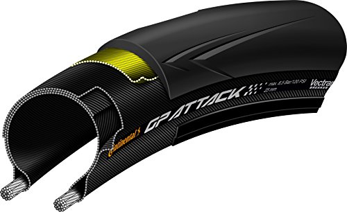 【中古】【未使用・未開封品】Continental(コンチネンタル) Grand Prix Attack3+Force3 700x23/25C グランプリアタック/フォース前後セット クリンチャーロードタイヤ ブラッ