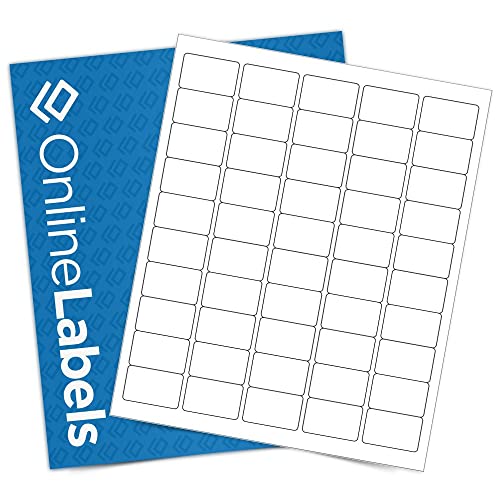 【中古】【未使用・未開封品】1.5 X 1 バーコードラベル - ホワイトマット - シートあたり50ラベル - オンラインラベル 500 Sheet Pack|AJIMURA-SHOP