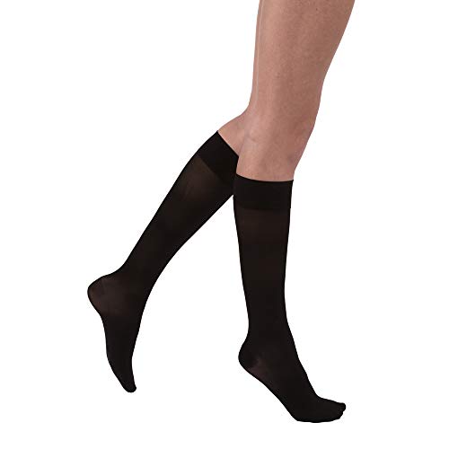 【中古】【未当て嵌める・未開封品】Jobst 119626 Ultrasheer Knee Highs PETITE 30-40 mmHg - 15 インチ. or less - Size \u0026 Color- Classic Black Large