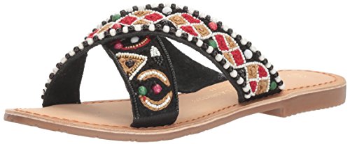 【中古】【未使用・未開封品】Chinese Laundry Women's Purfect Beaded Slide Sandal, Black Leather, 7 M US|AJIMURA-SHOP