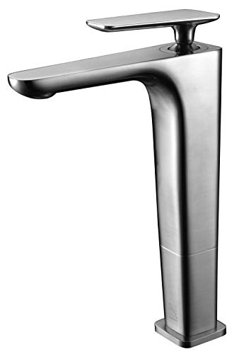 【中古】【未使用・未開封品】ALFI brand AB1778-BN Brushed Nickel Tall Single Hole Modern Bathroom Faucet｜AJIMURA-SHOP