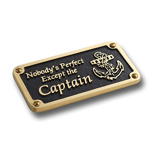 【中古】【未当て嵌める・未開封品】米国海兵隊員表現スタイルPlaque by themetalfoundry。LTD???面白可笑しいSigns Hand Made In Englandからソリッドキャスト金管楽器 Nobody\u0027s Perfect ブラッ