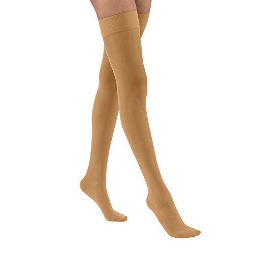【中古】【未当て嵌める・未開封品】Jobst 122320 Ultrasheer Thigh Highs 20-30 mmHg Firm with Silicone Dot Top Band - Size \u0026 Color- Suntan Small 靴-その他