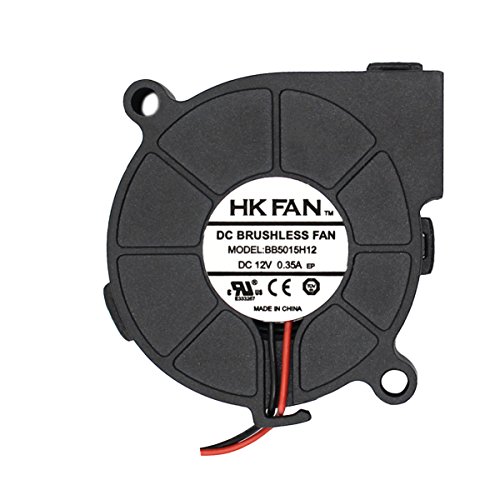 【中古】【未当て嵌める・未開封品】50粍 x 15粍 5015 12V DC 毛はらい受け答え落ち居るブロワーファン、デュアルボールベアリング、2いの一番Terninal