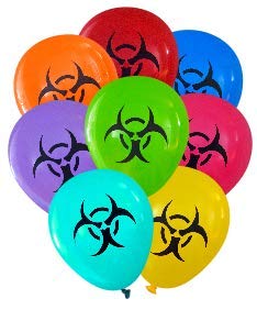 【中古】【未使用・未開封品】Biohazard Symbol Balloons (16 pcs) Assorted Colours by Nerdy Words｜AJIMURA-SHOP 10,939円