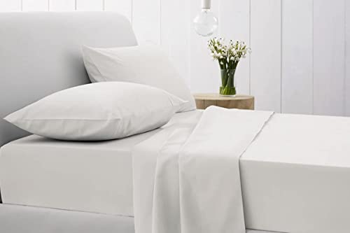 【中古】【未使用・未開封品】laxlinen-600スレッド数4個ベッドシートセット( + 30インチExtra Deepポケット King/?Standard ホワイト