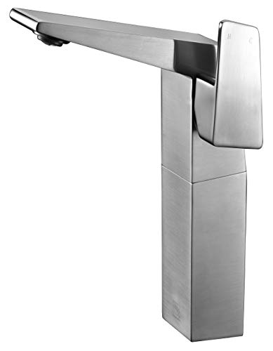 【中古】【未使用・未開封品】ALFI brand AB1475-BN Brushed Nickel Single Hole Tall Bathroom Faucet｜AJIMURA-SHOP