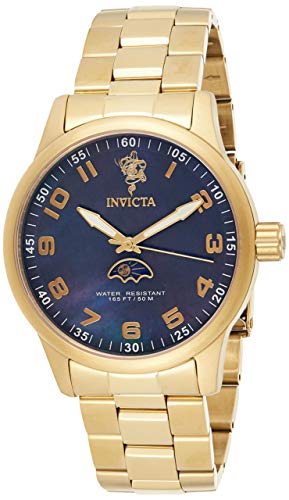 【中古】【未当て嵌める・未開封品】Invicta Men\u0027s \u0027Sea Base\u0027 Quartz Stainless Steel Casual Watch%ｶﾝﾏ% Color:Gold-Toned (Model: 23826) その他-靴