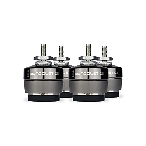 【中古】【未使用・未開封品】IsoAcoustics Gaia III Isolation Feet for Speakers & Subwoofers (Set of 4) (Gaia III (70 lb. max))｜AJIMURA-SHOP