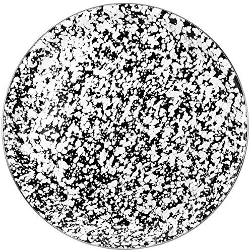 【中古】【未当てはめる・未開封品】ゴールデンラビットエナメルウェア ? ブラックスワールパターン ? 15.5inラウンドサービングトレイ